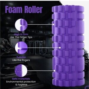 Jack Brown Purple Sports Foam Roller Muscle Relief